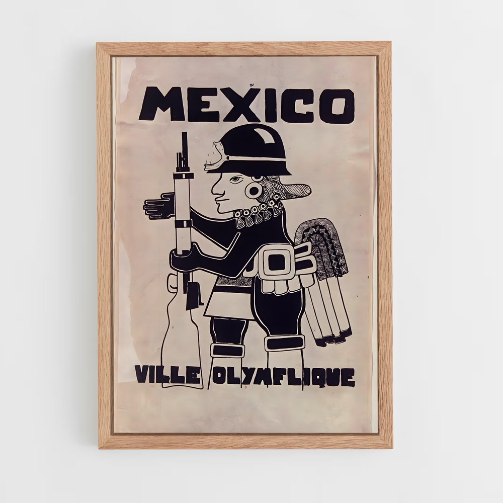 Poster L'Homme de Mexico – affiche Jeux Olympiques (vue 4)